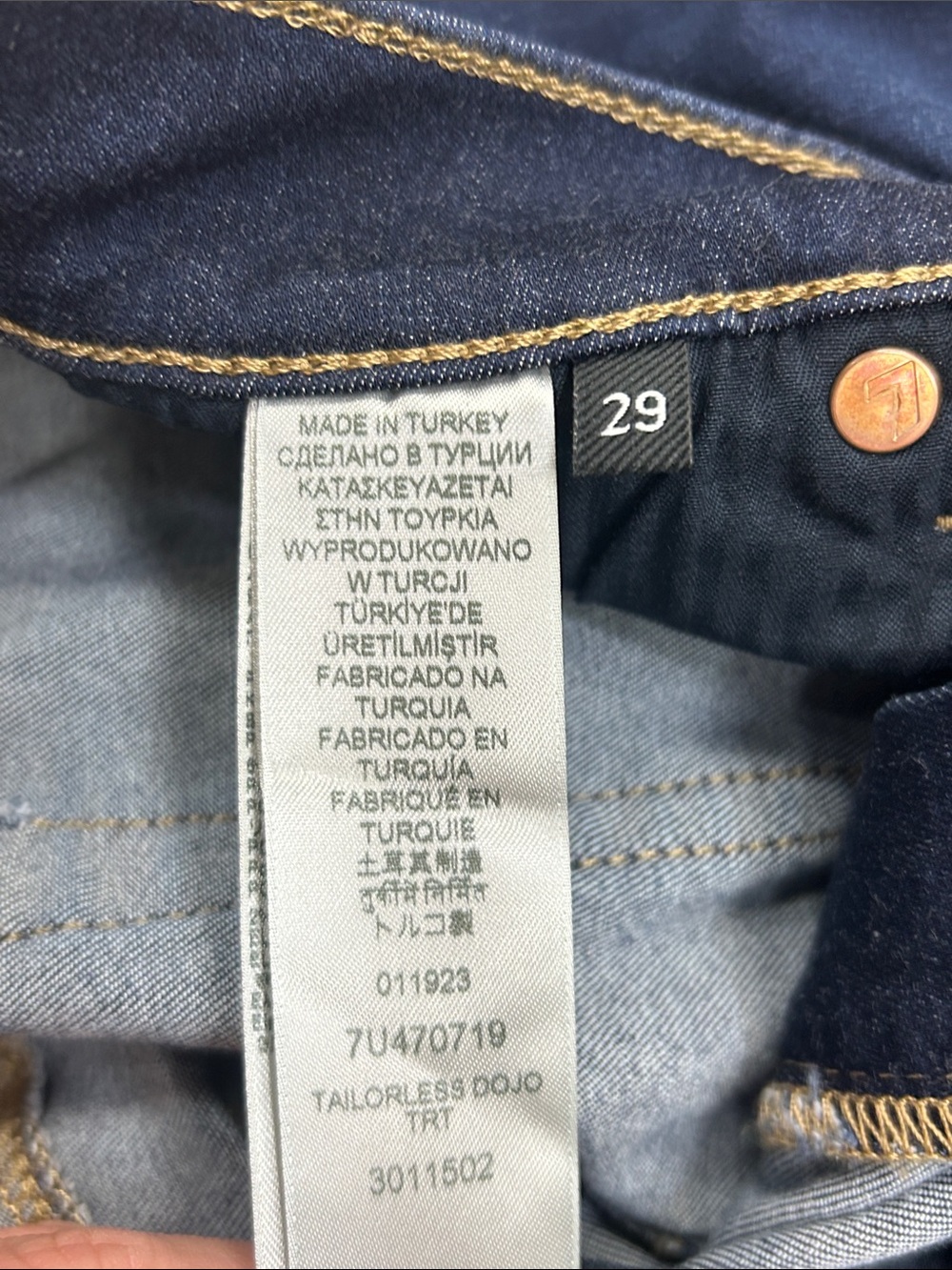 7 For All Mankind Dojo Original Trouser - 29 - Picture 10 of 11